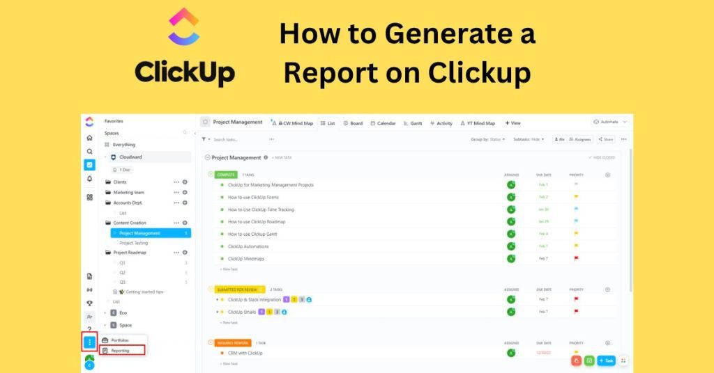 How to Generate a Report on ClickUp? Step-by-Step Guide